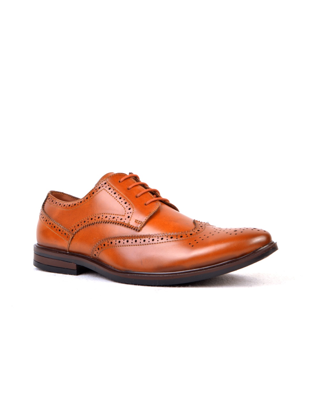 

Cliff Fjord Men Gambino Perforated Formal Brogues, Tan