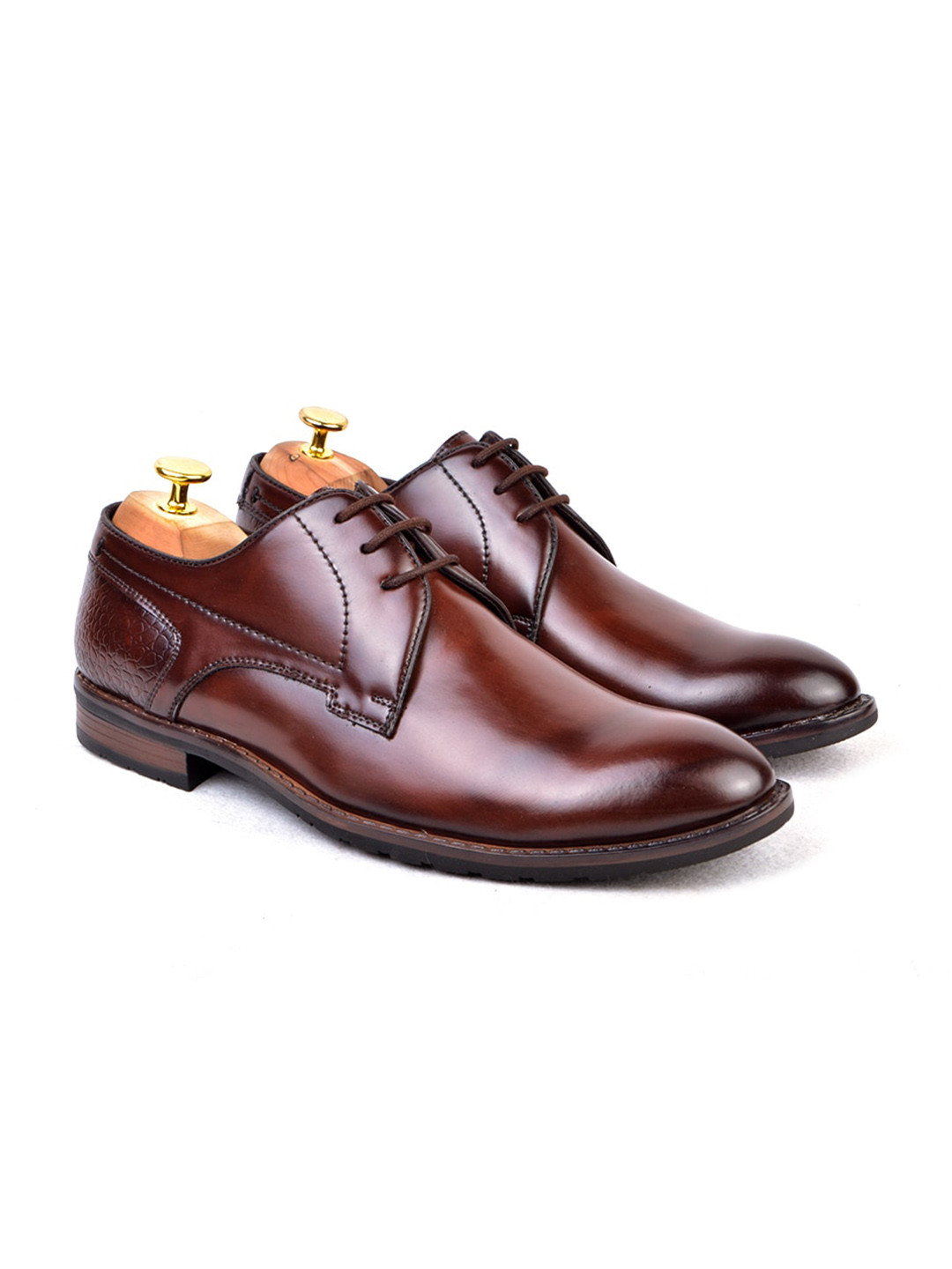 

Cliff Fjord Men Apollo Round-Toe Formal Derbys, Brown