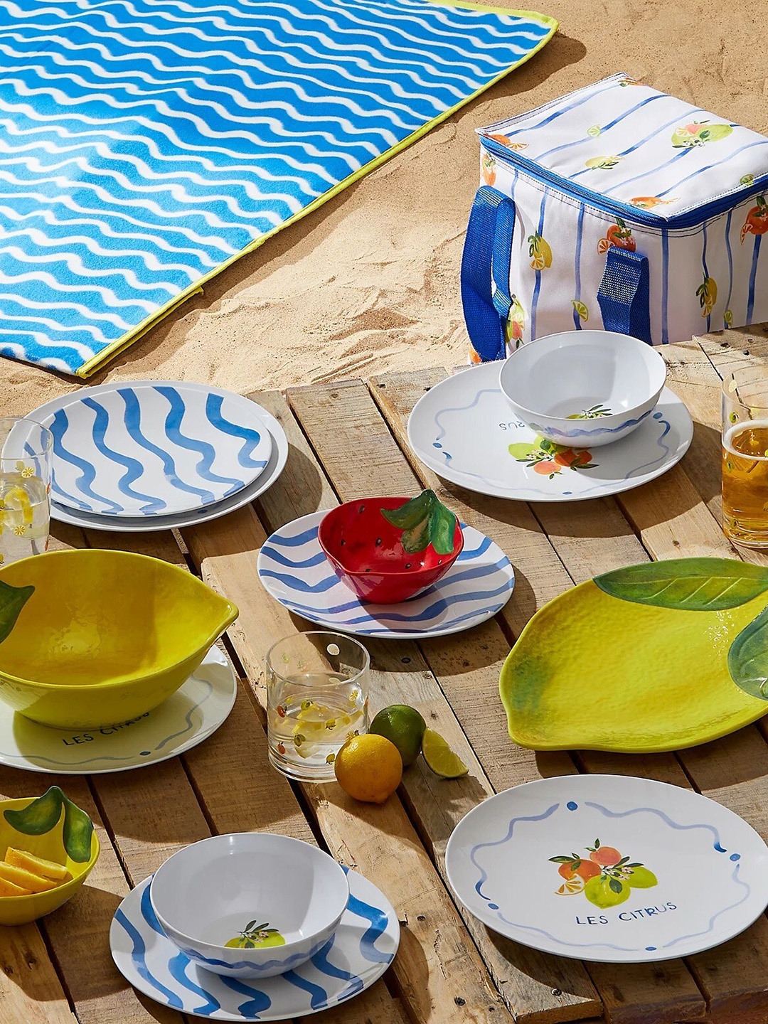 

Marks & Spencer Yellow Printed Melamine Serving Plate