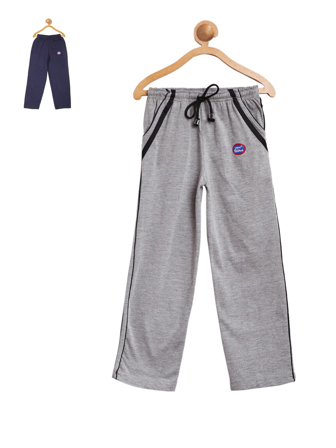 

MACK JONNEY Boys Pack of 2 Slim Fit Track Pants, Silver