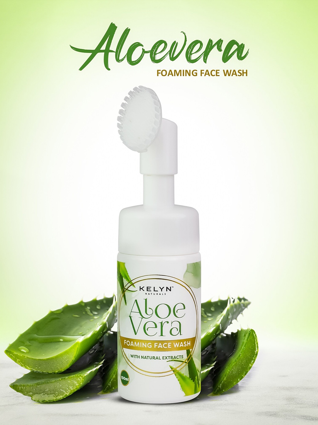 

KELYN Aloe Vera Foaming Face Wash 100ml, White