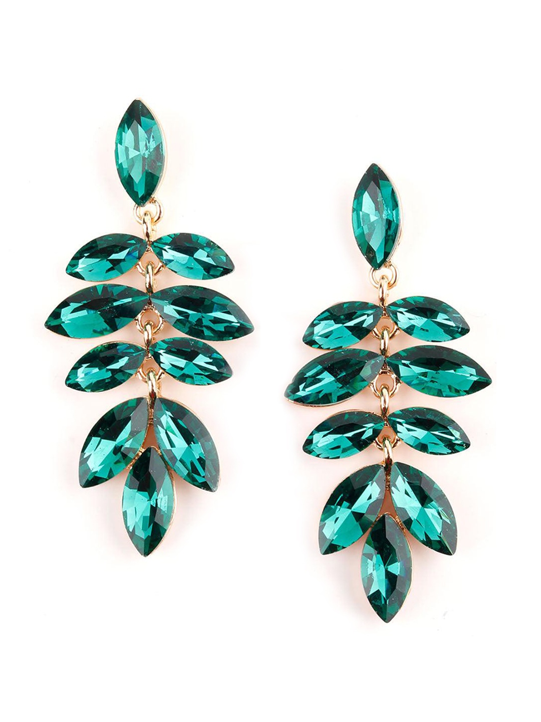 

ODETTE Gold-Plated Studded Drop Earrings