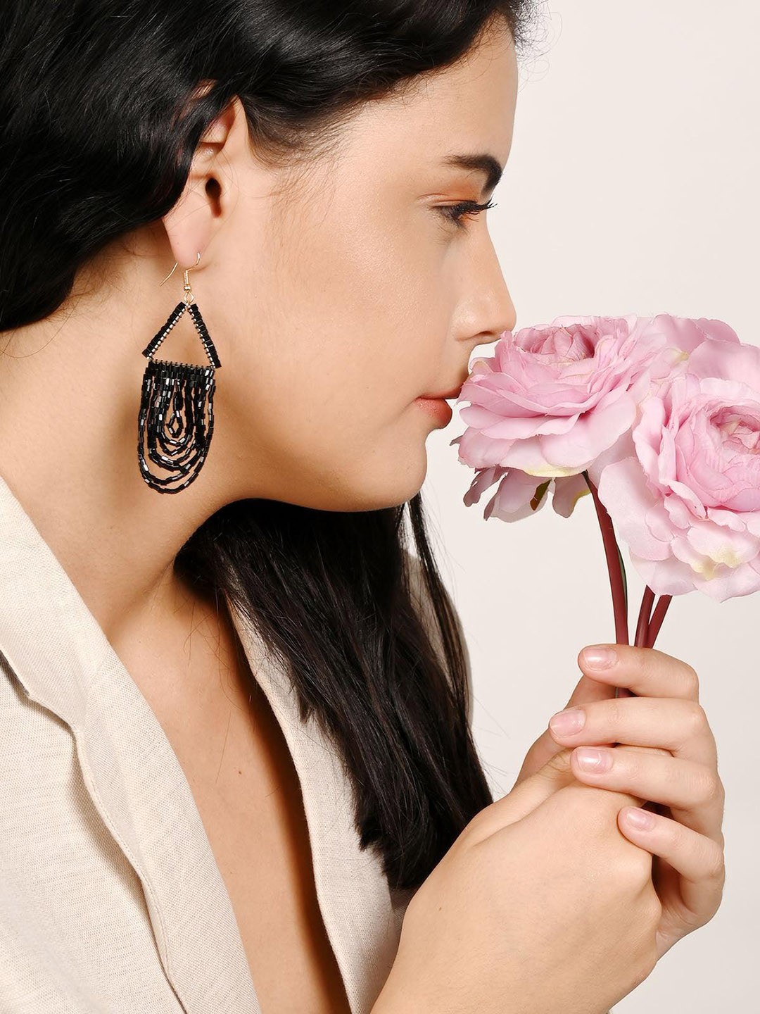 

ODETTE Beaded Drop Earrings, Gold