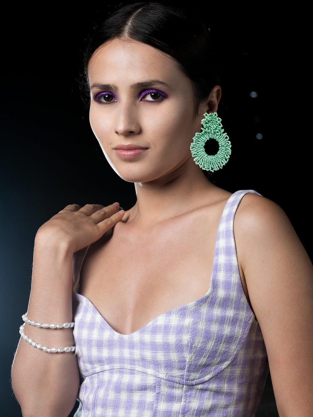 

ODETTE Contemporary Drop Earrings, Silver