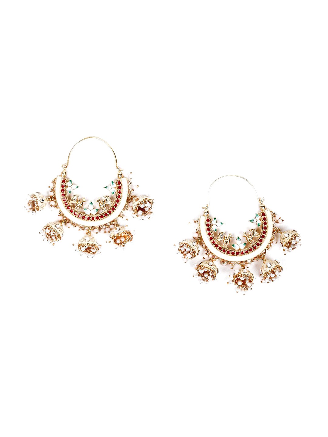 

ODETTE Contemporary Half Hoop Earrings, Gold