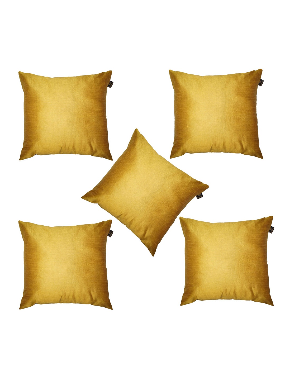 

Lushomes Gold-Toned Square Cushion Cover