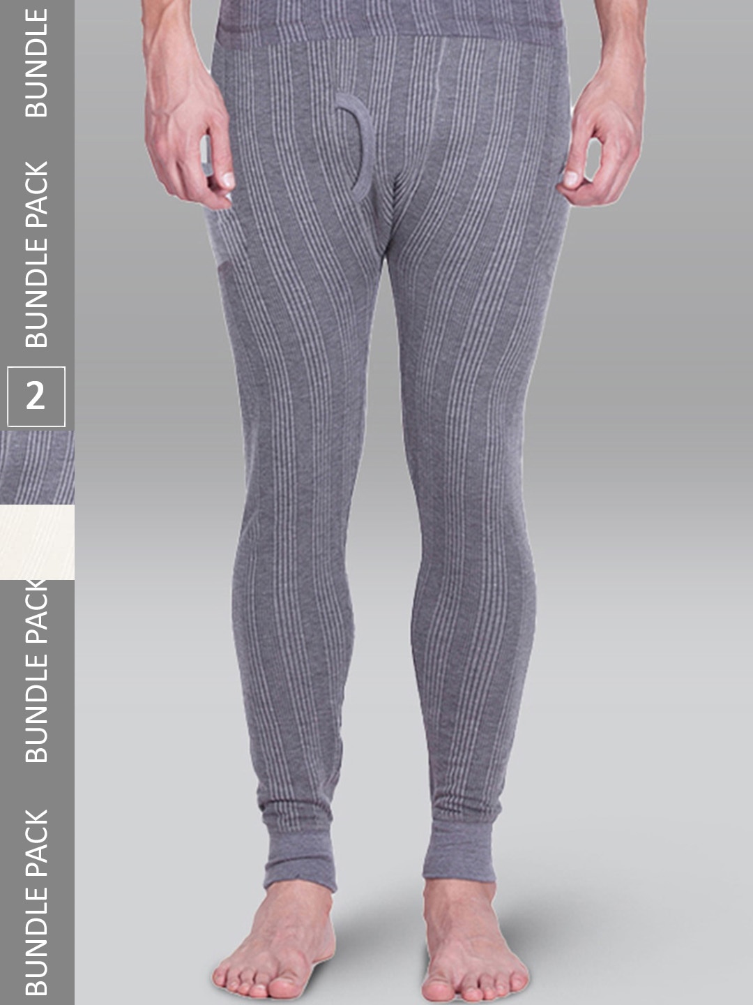 

INFERNO Men Pack Of 2 Assorted Cotton Thermal Bottoms