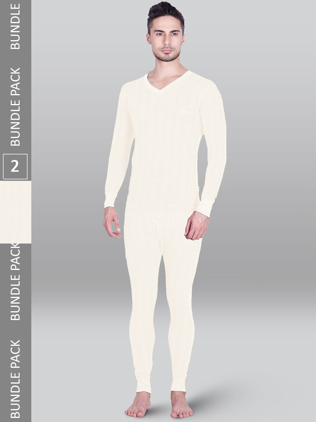 

INFERNO Pack Of 2 Cotton Thermal Set, White