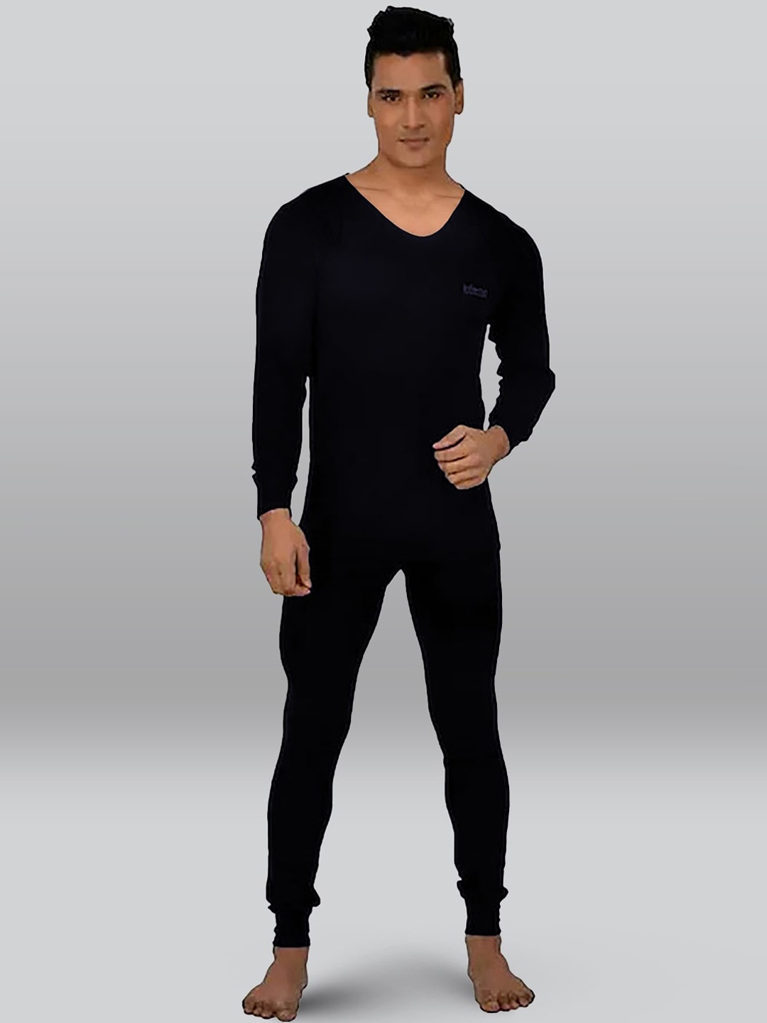 

INFERNO Round Neck Cotton Thermal Set, Blue