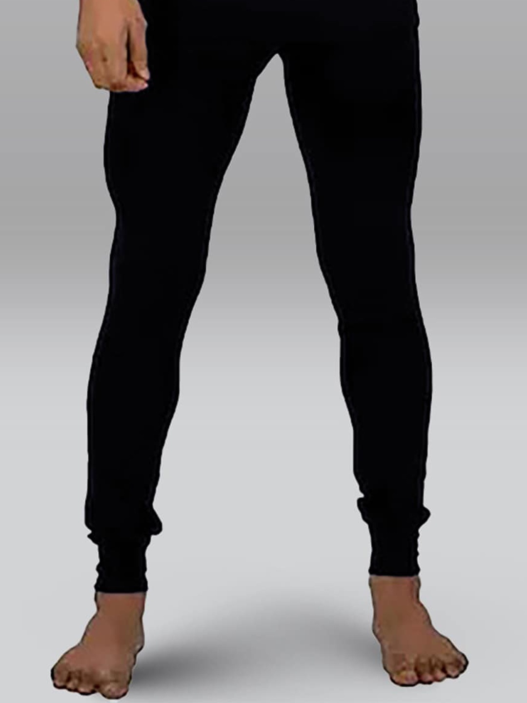 

INFERNO Men Cotton Thermal Bottoms, Black