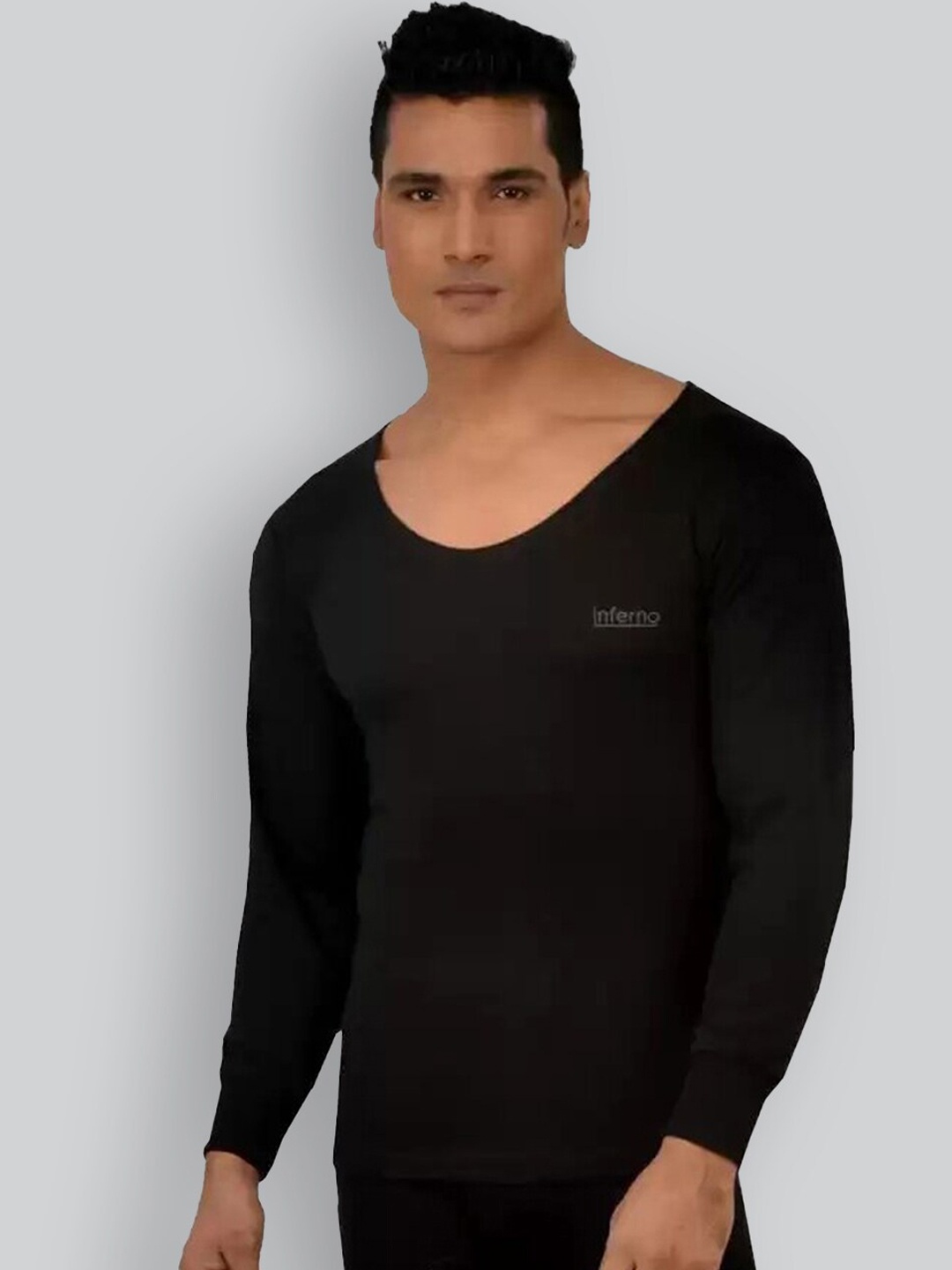 

INFERNO Cotton Thermal Top, Black