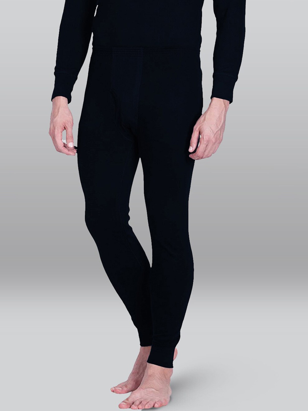 

INFERNO Men Mid-Rise Thermal Bottoms, Black