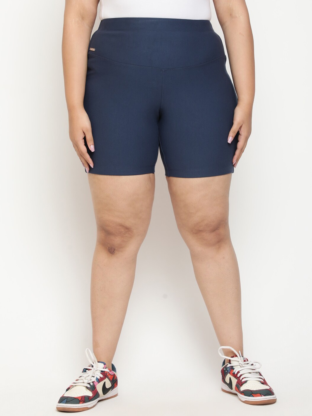 

Amydus Women Plus Size High-Rise Tummy Shaper Shorts, Blue