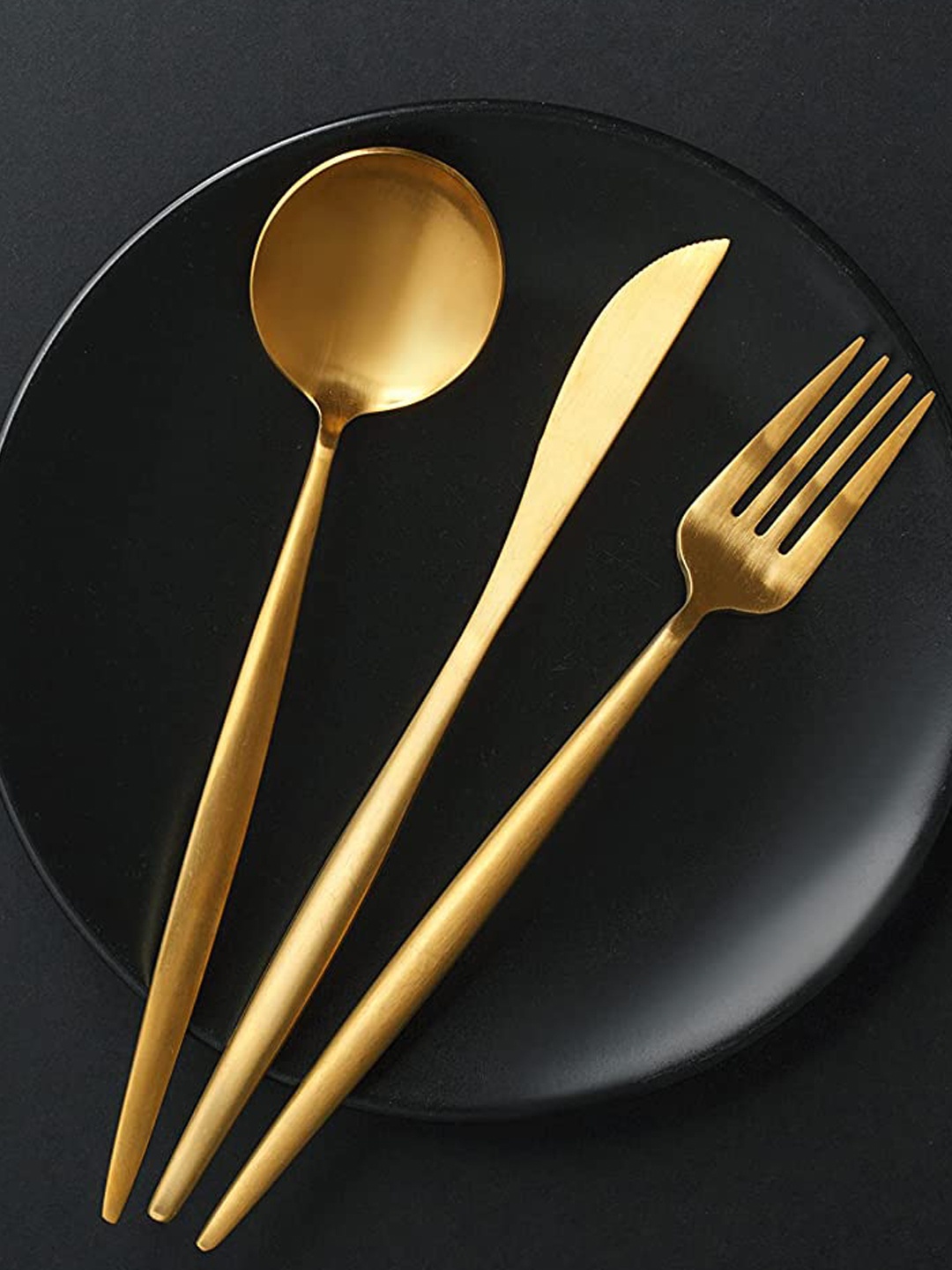 

BonZeaL 36 pcs Gold Premium Stainless Steel Cutlery Set