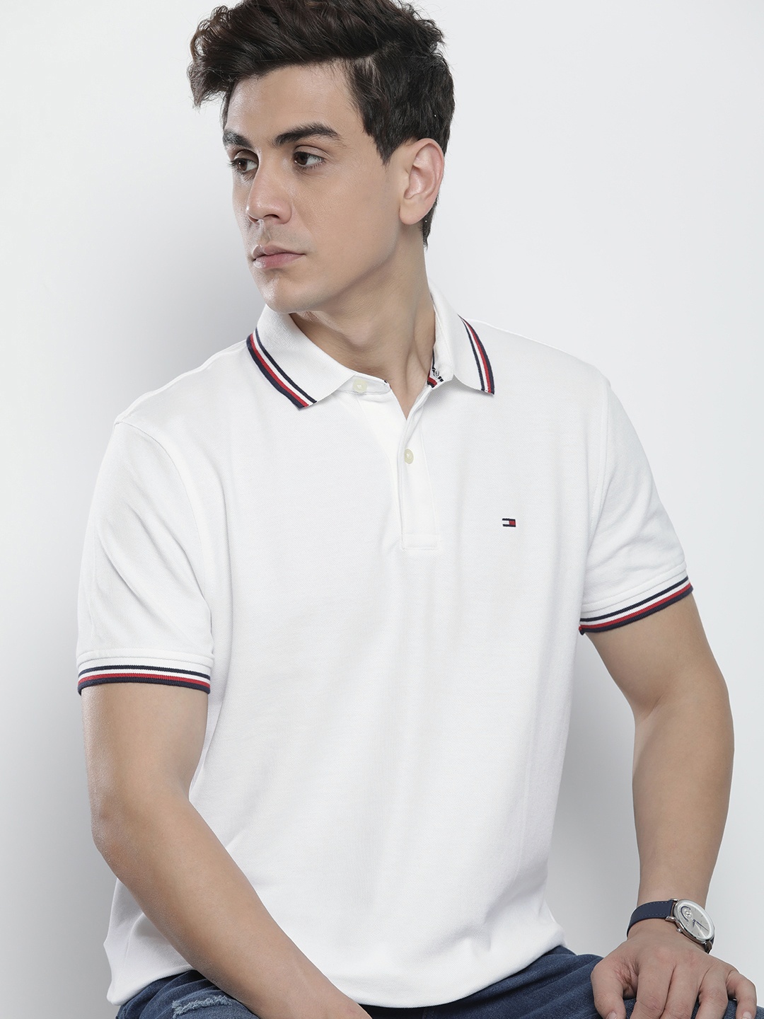 

Tommy Hilfiger Polo Collar T-shirt, White