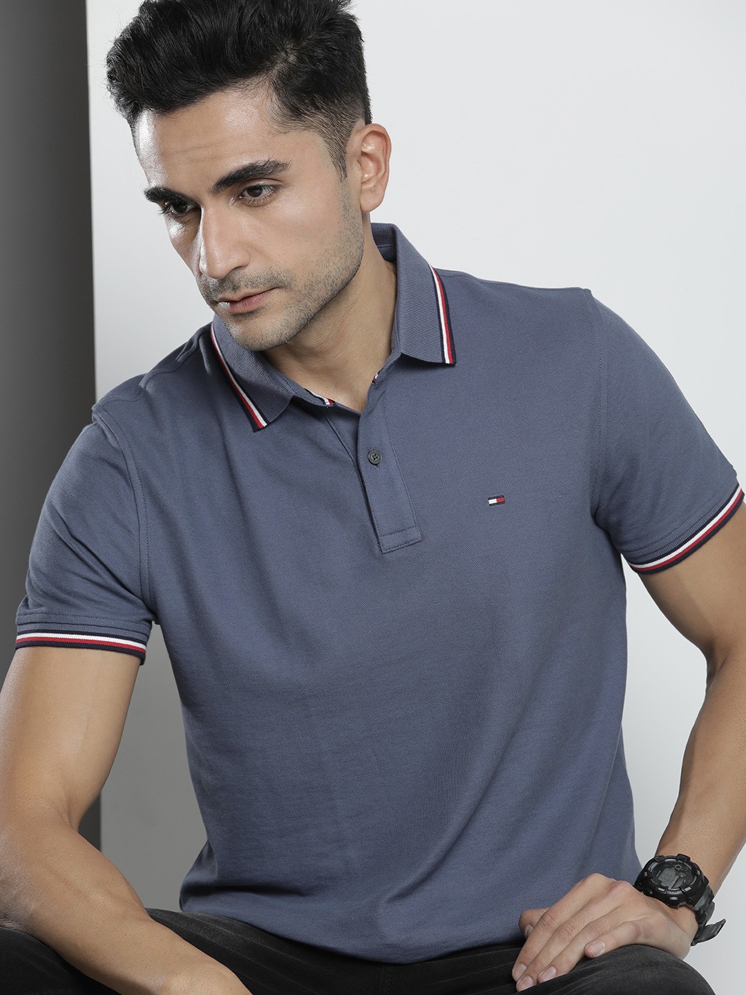 

Tommy Hilfiger Polo Collar T-shirt, Blue