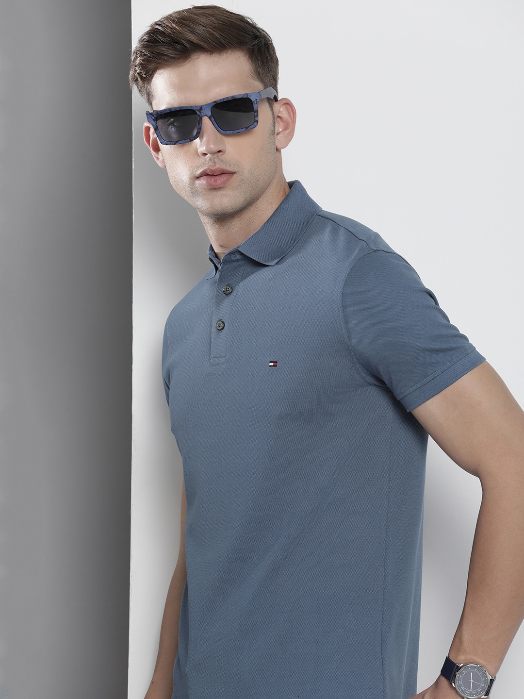 

Tommy Hilfiger Polo Collar Slim Fit T-shirt, Blue