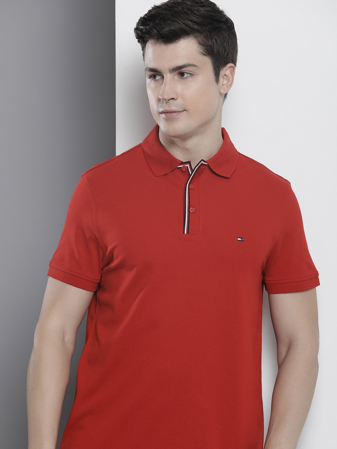 

Tommy Hilfiger Polo Collar T-shirt, Red