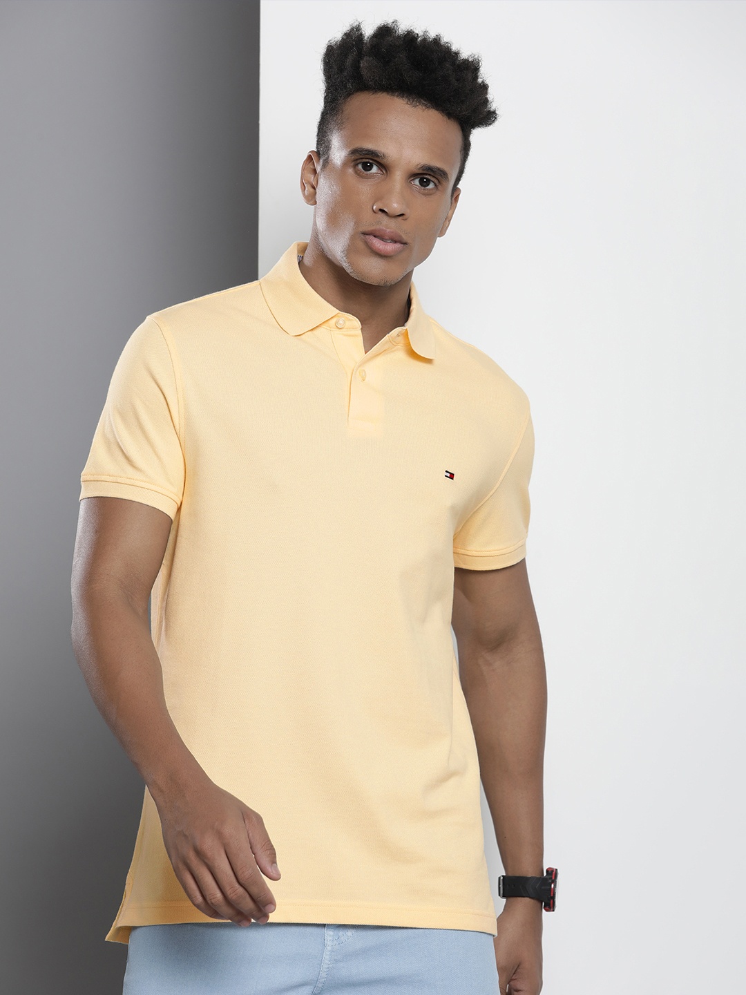 

Tommy Hilfiger Solid IM 1985 REGULAR Polo Collar T-shirt, Yellow