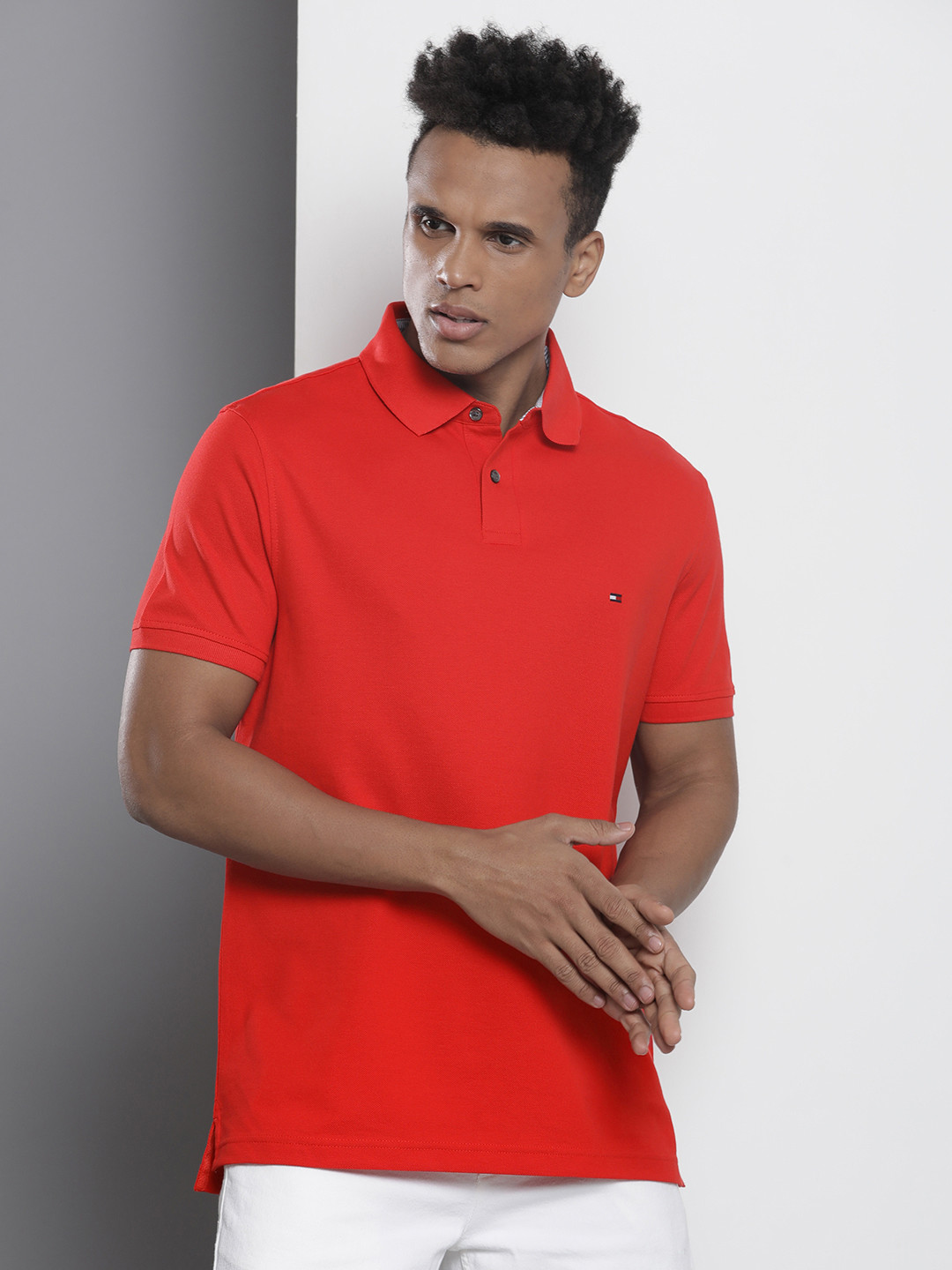 

Tommy Hilfiger Polo Collar T-shirt, Red