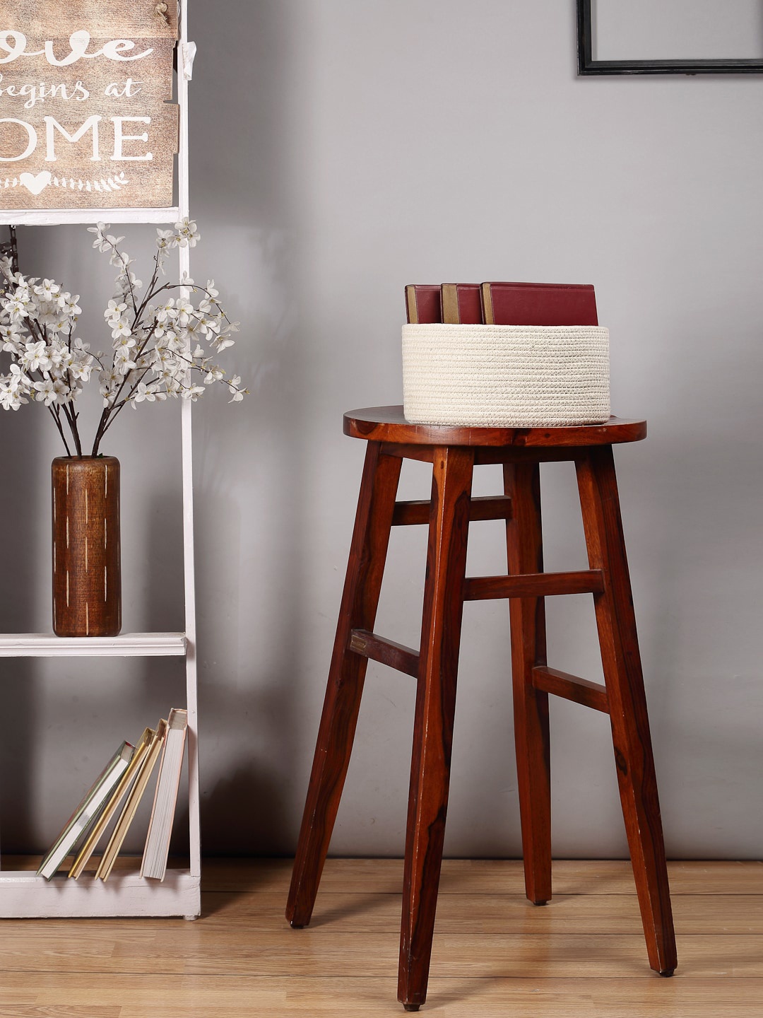 

ANWYN Beige Cotton Jute Table Organiser