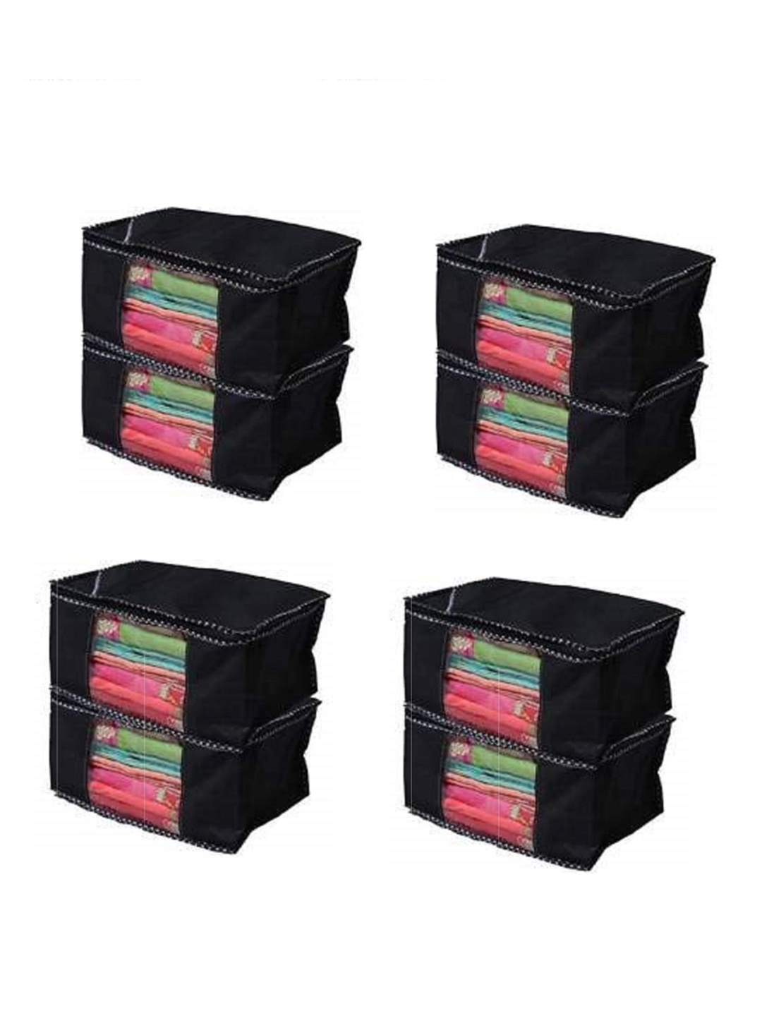 

Fashion Bizz 8BlackHigh Black Fabric Drawer Organisers
