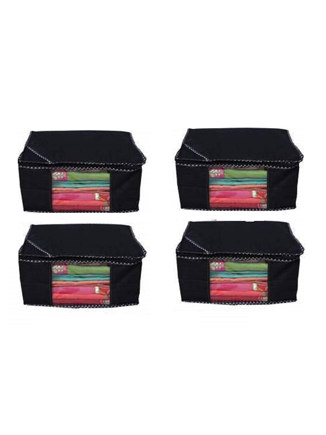 

Fashion Bizz Black 4 Pieces Fabric Drawer Organisers