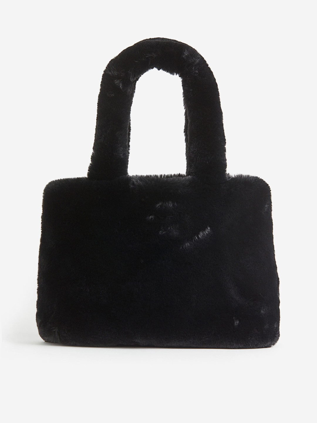

H&M Fluffy Shoulder Bag, Black