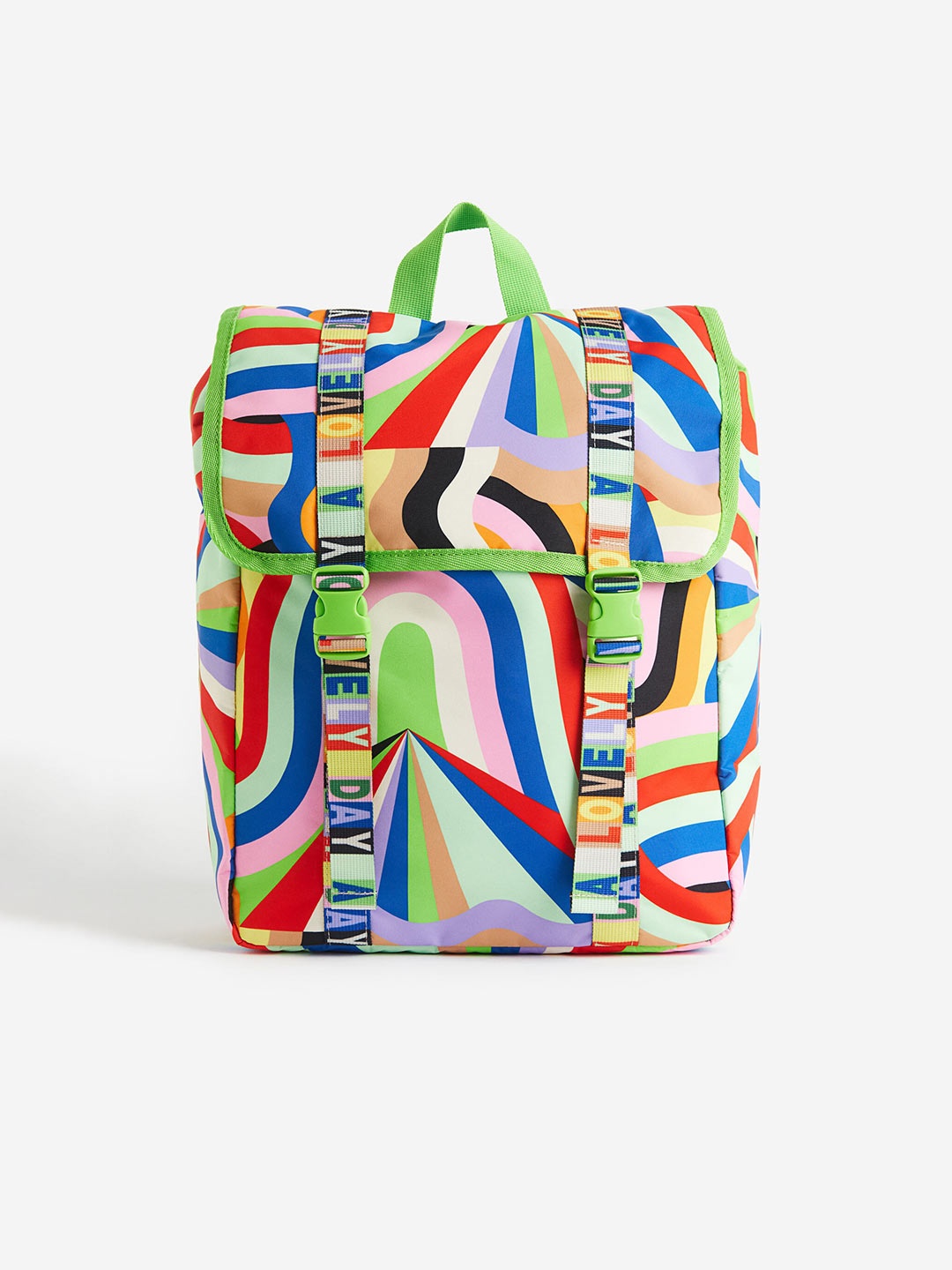 

H&M Boys Patterned Backpack, Green