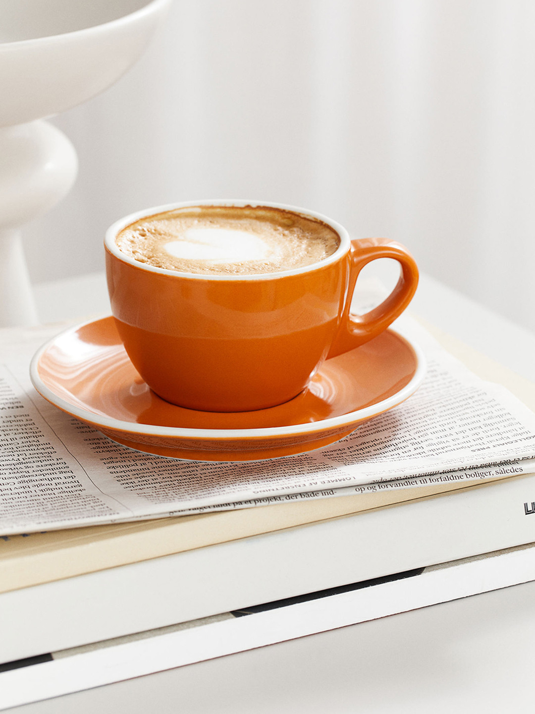 

H&M Orange Cappuccino Cup And Saucer