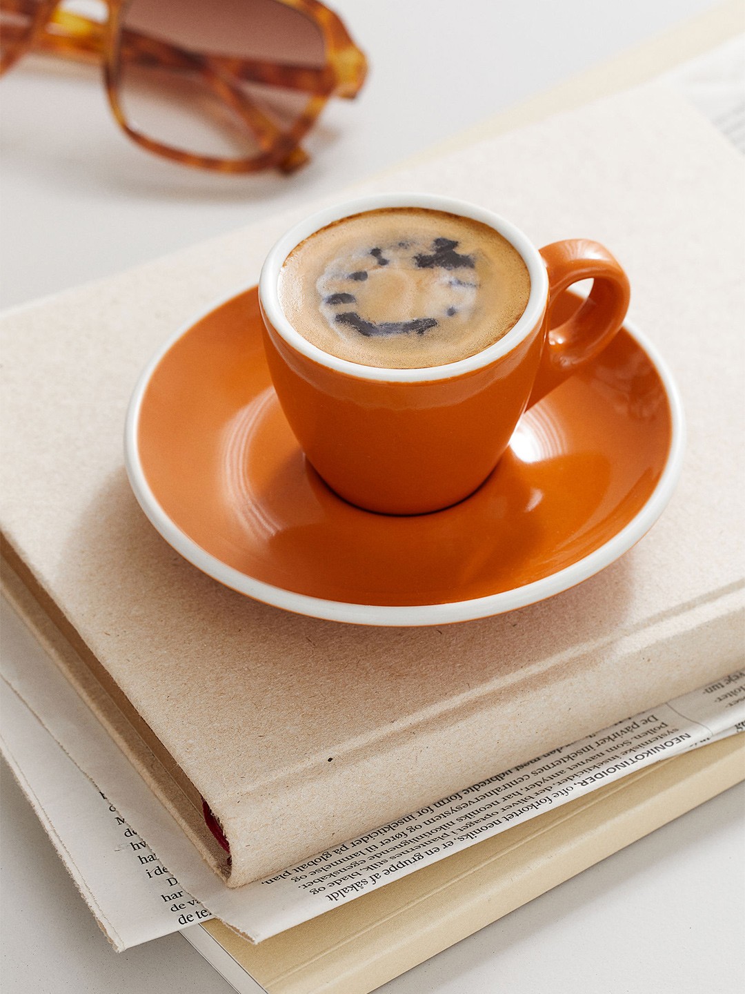 

H&M Orange Espresso Cup And Saucer