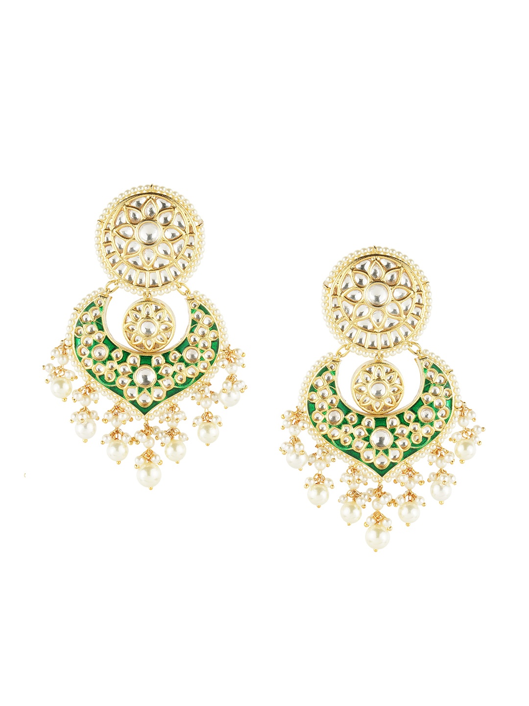 

AURAA TRENDS Gold-Plated Classic Drop Earrings