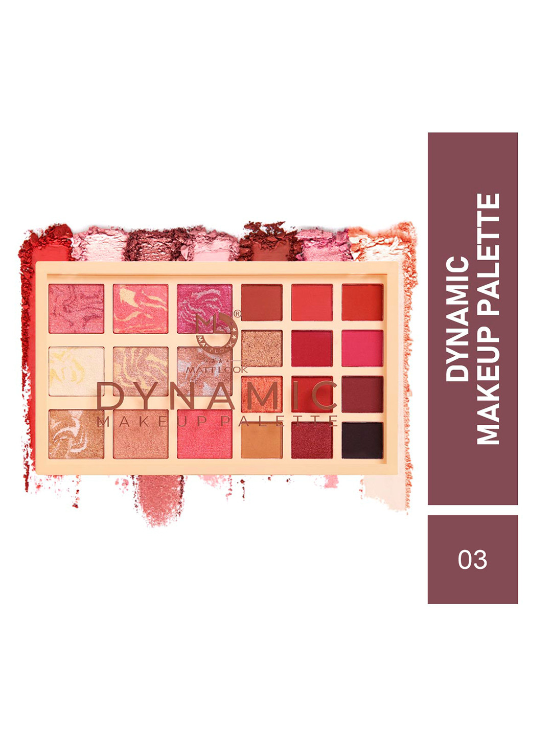 

MATTLOOK Dynamic 12 Shades Eyeshadow & 9 Shades Baked Highlighter Makeup Palette - Shade 3, Multi