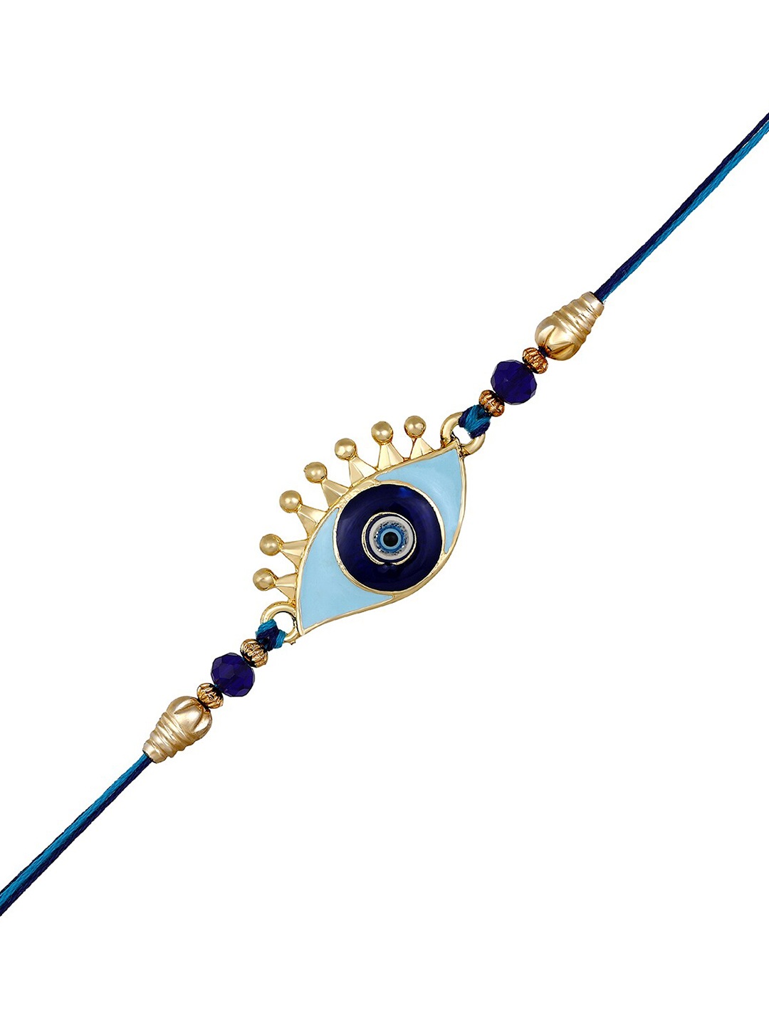 

Mahi Men Evil Eye Meenakari Rakhi, Blue