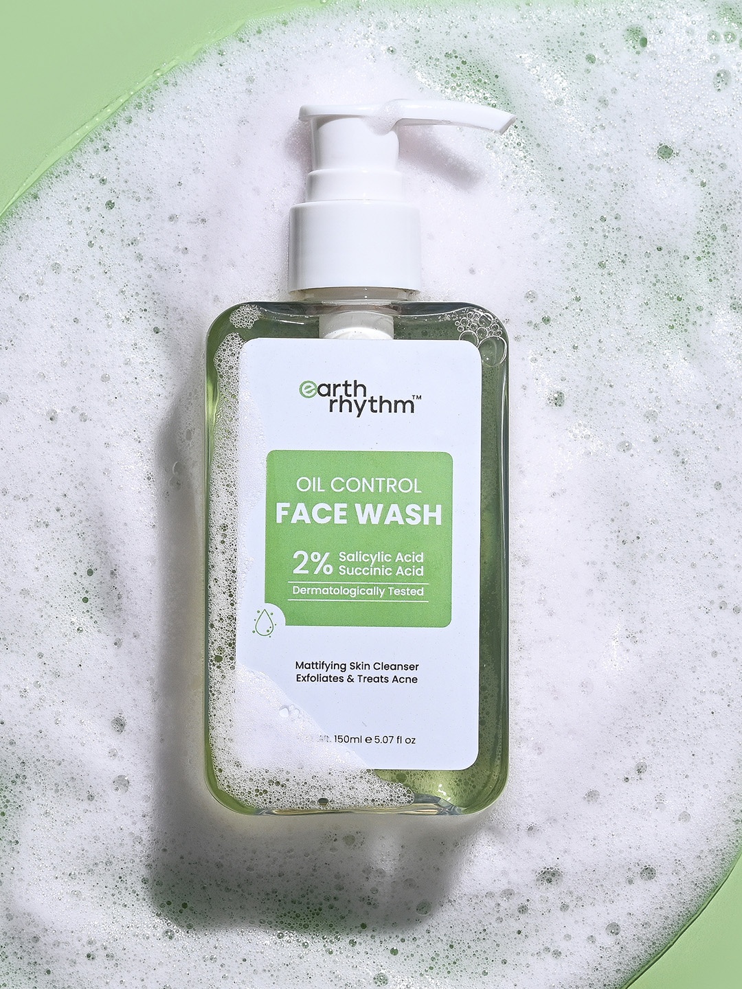 

Earth Rhythm Oil Control Face Wash - 150ml, Green