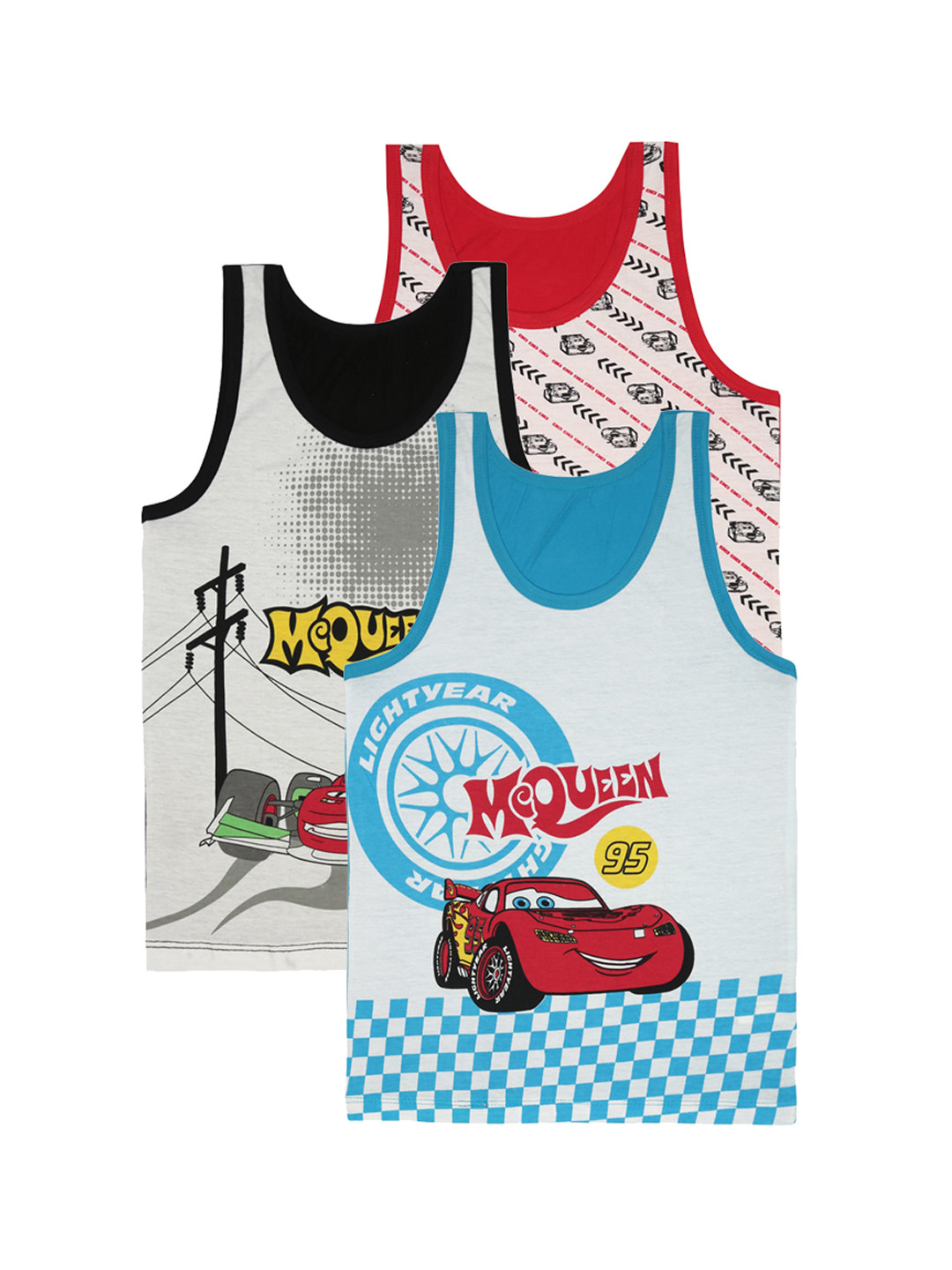 

Bodycare Boys Pack Of 3 Assorted Cotton Innerwear Vests