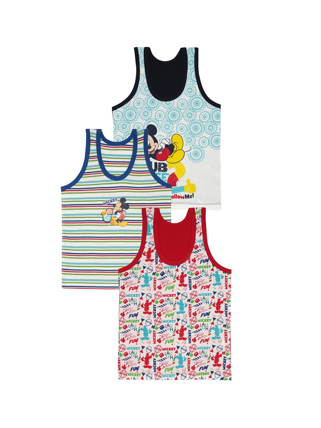 

Bodycare Boys Pack Of 3 Assorted Cotton Innerwear Vests