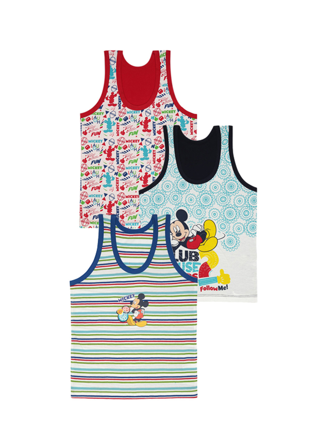 

Bodycare Pack of 3 Assorted Cotton Innerwear Vests