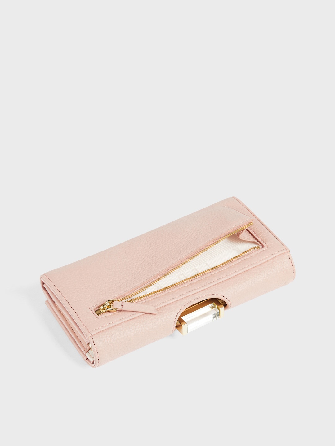 

Ted Baker Textured Leather Purse, Pink