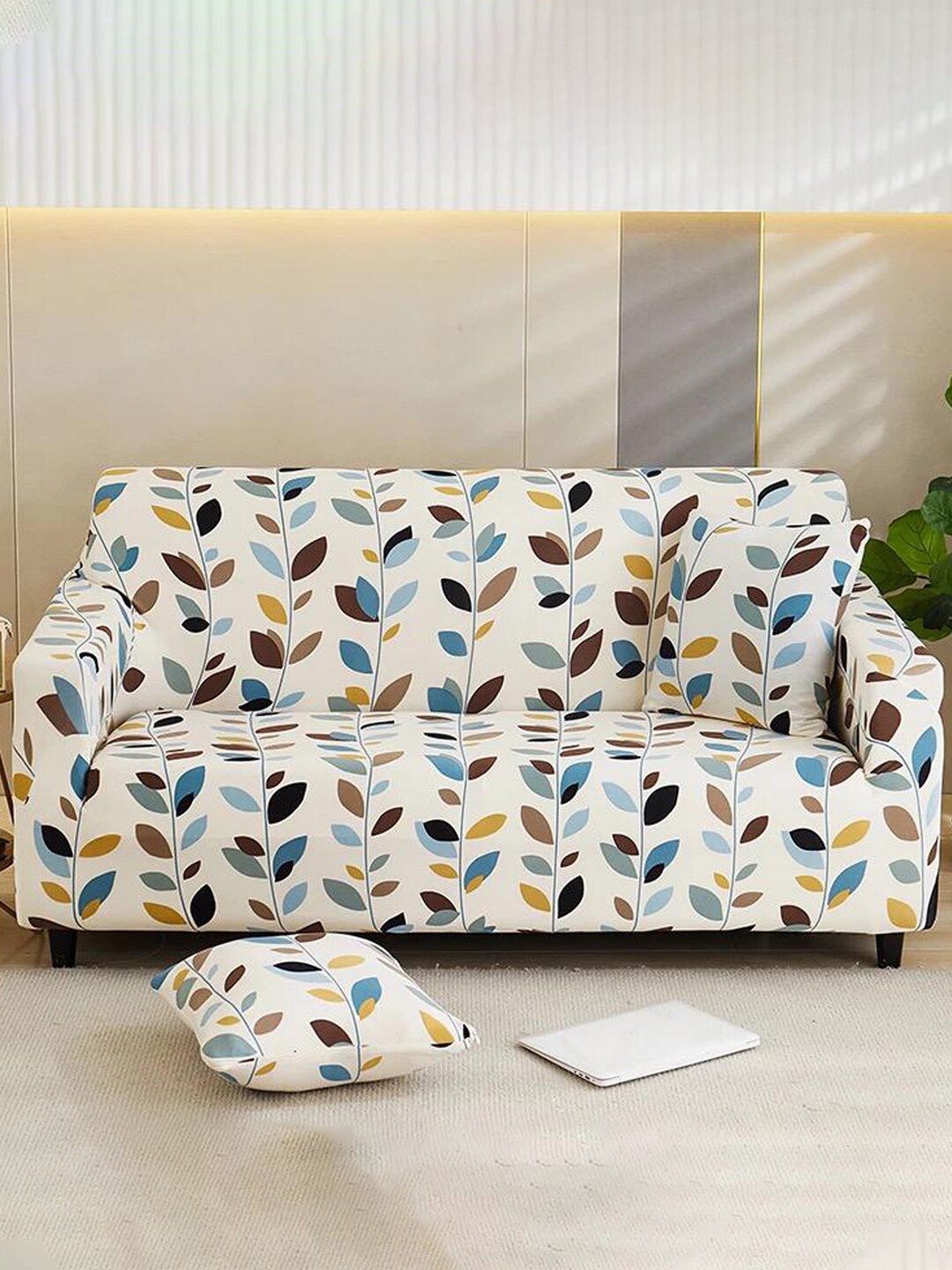 

YouBella White Printed 3-Seater Sofa Cover