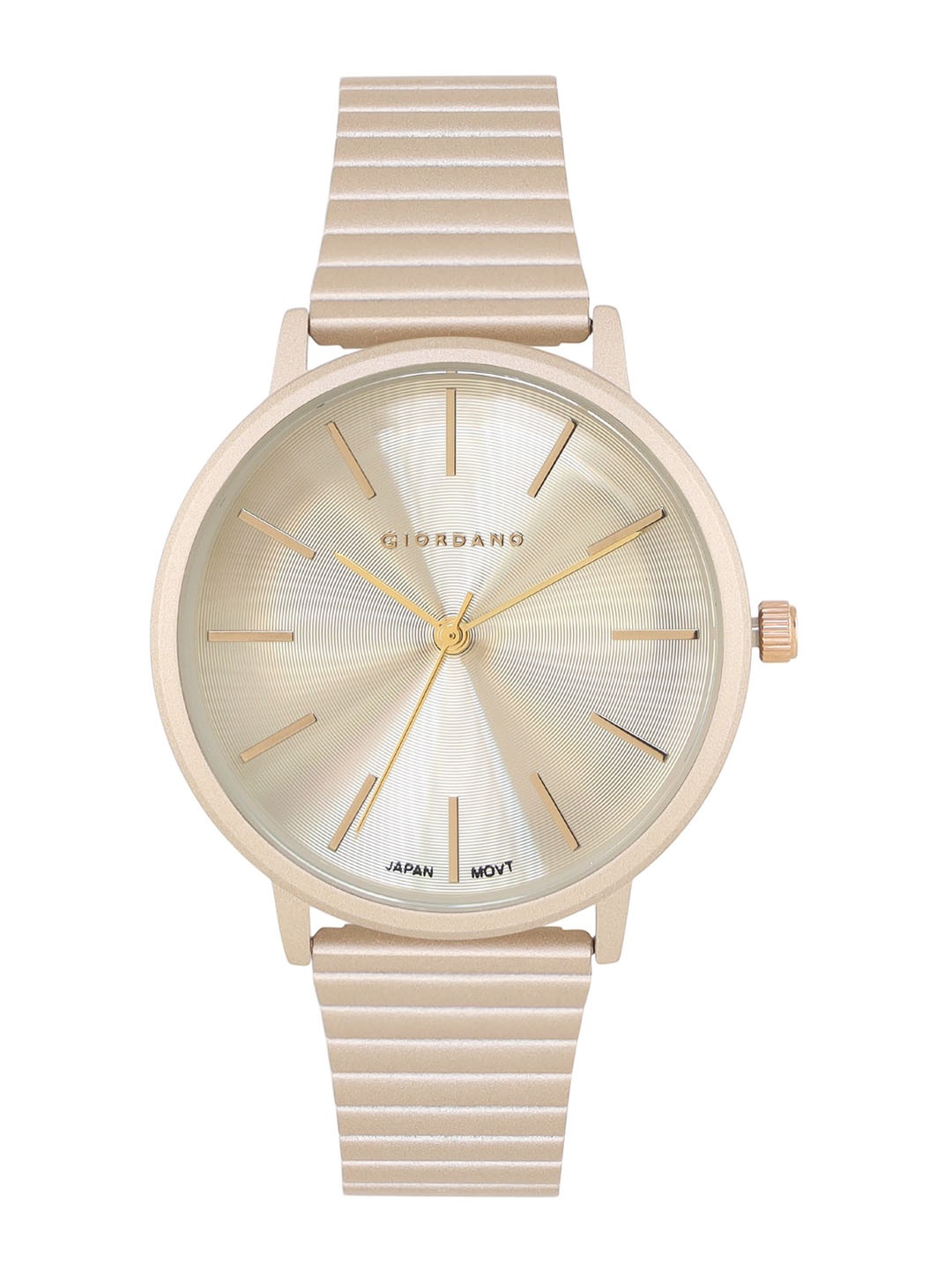 

GIORDANO Women Dial & Bracelet Style Straps Analogue Watch GZ-60057-11, Cream