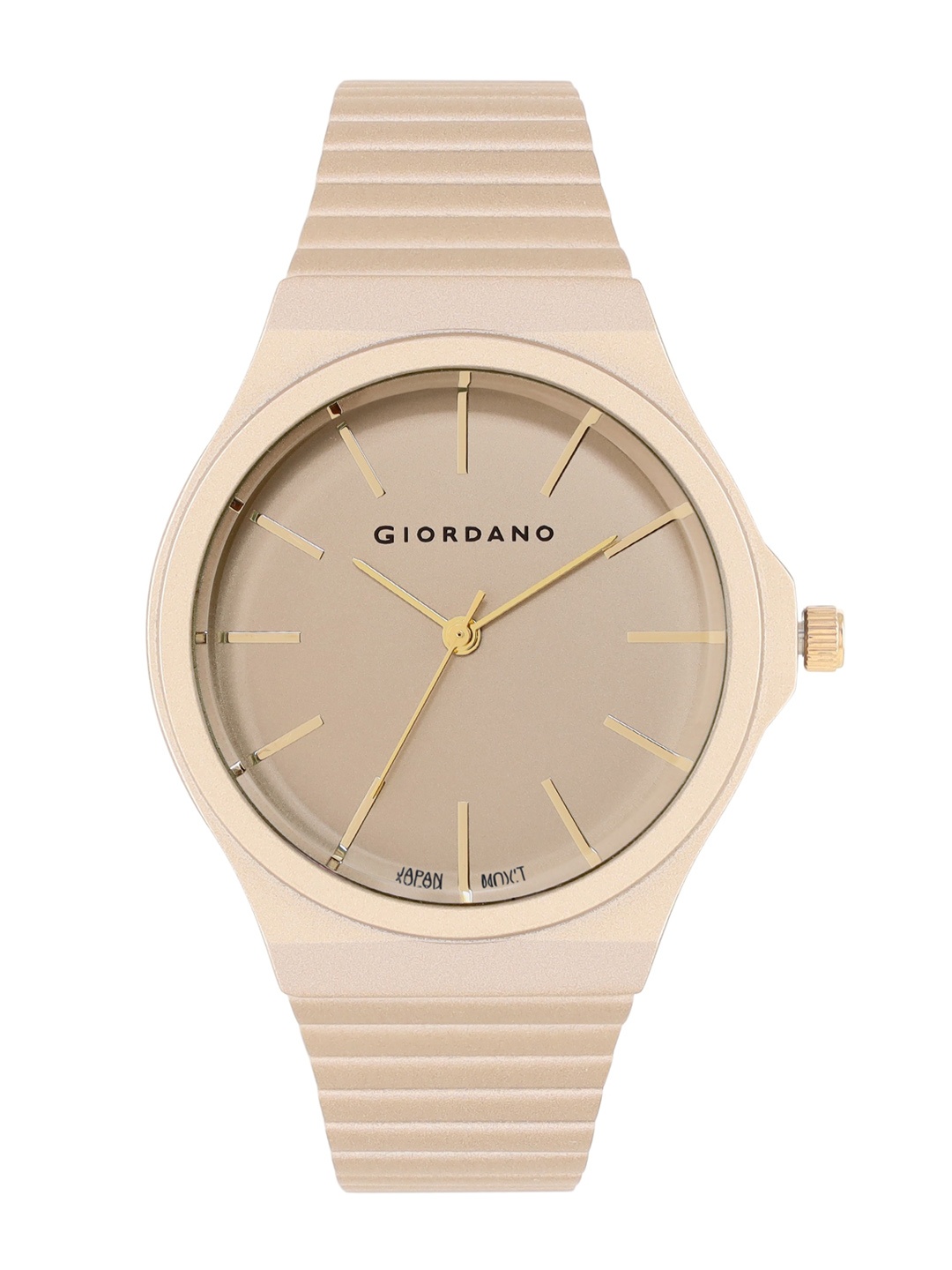 

GIORDANO Women Dial & Bracelet Style Straps Analogue Watch GZ-60058-11, Cream