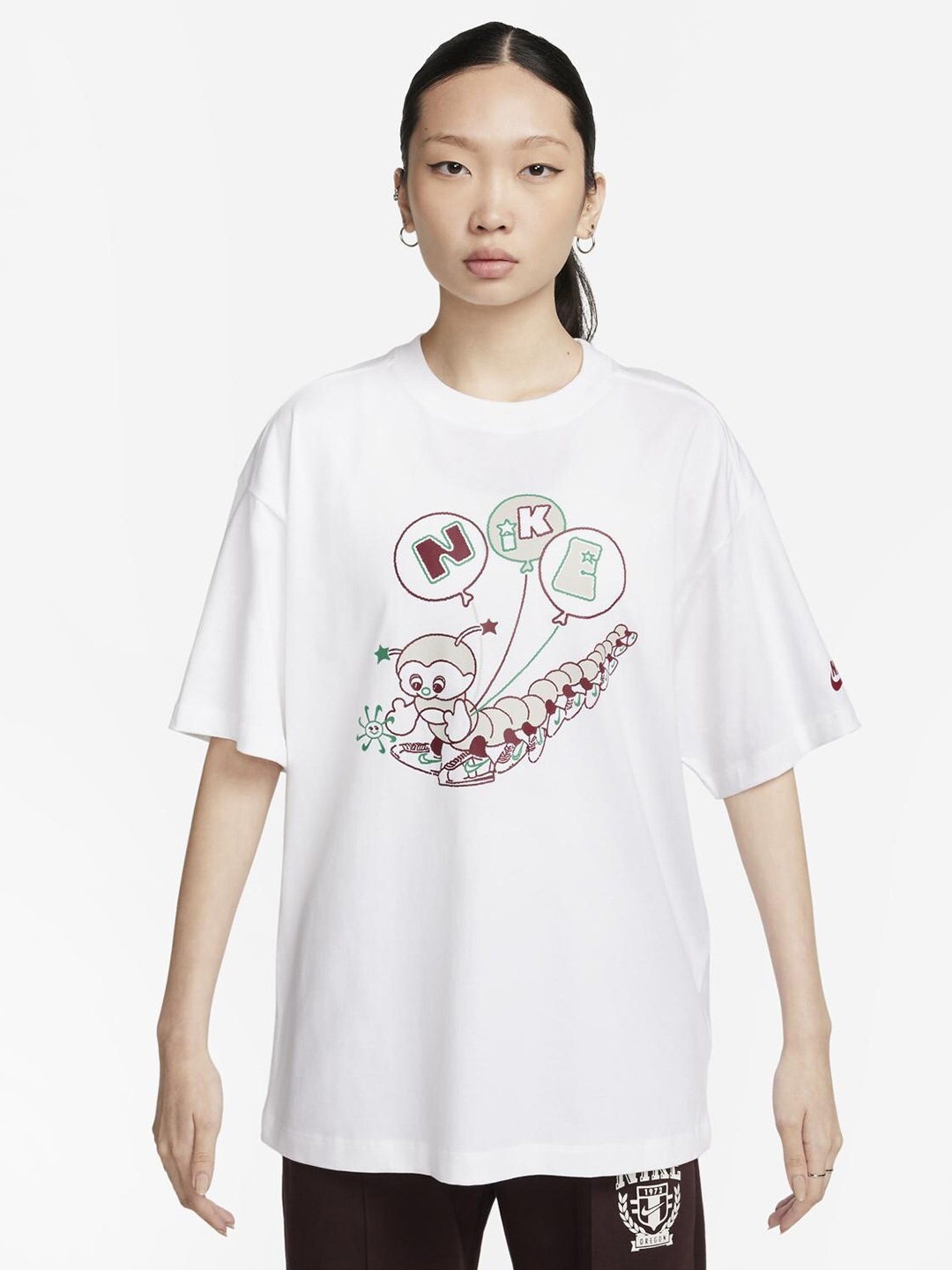 

Nike Women Printed Relaxed Fit T-Shirt, White
