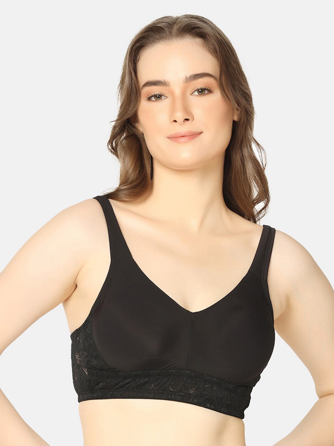 

Da Intimo Black Full Coverage Non Padded Every Day Bra All Day Comfort