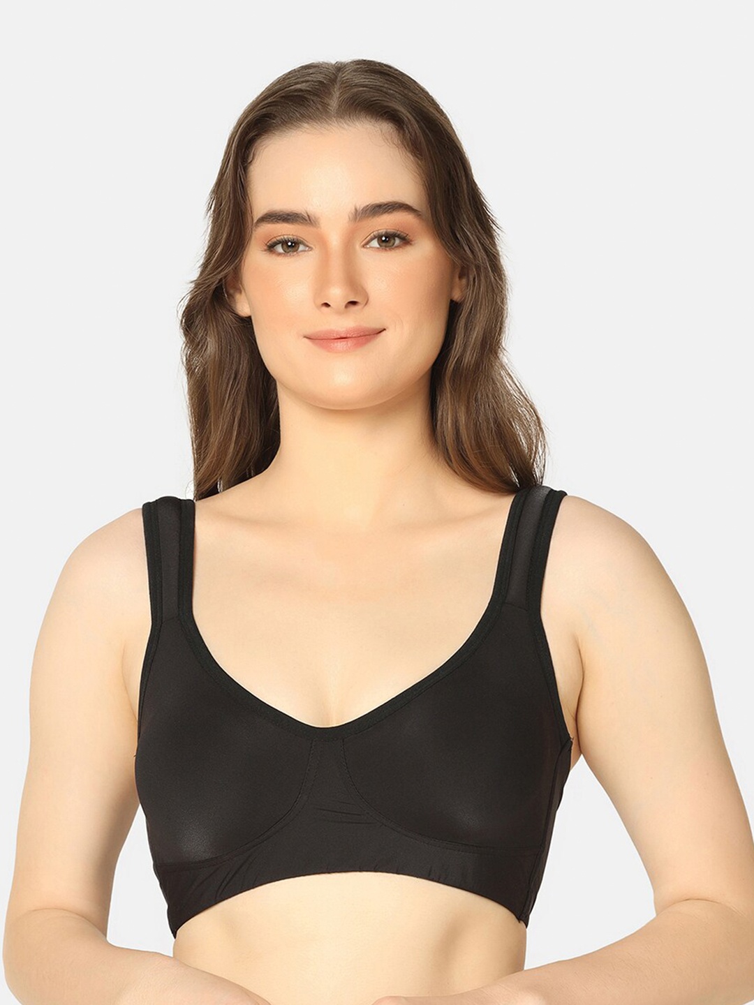

Da Intimo Black Full Coverage Lightly Padded T-Shirt Bra All Day Comfort