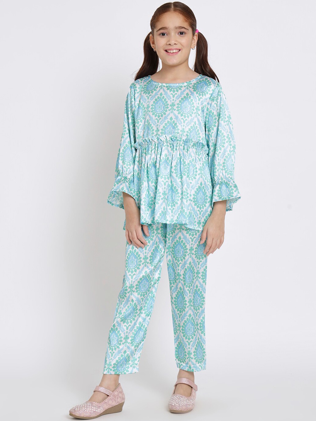 

Readiprint Printed Top & Trouser Clothing Set, Sea green