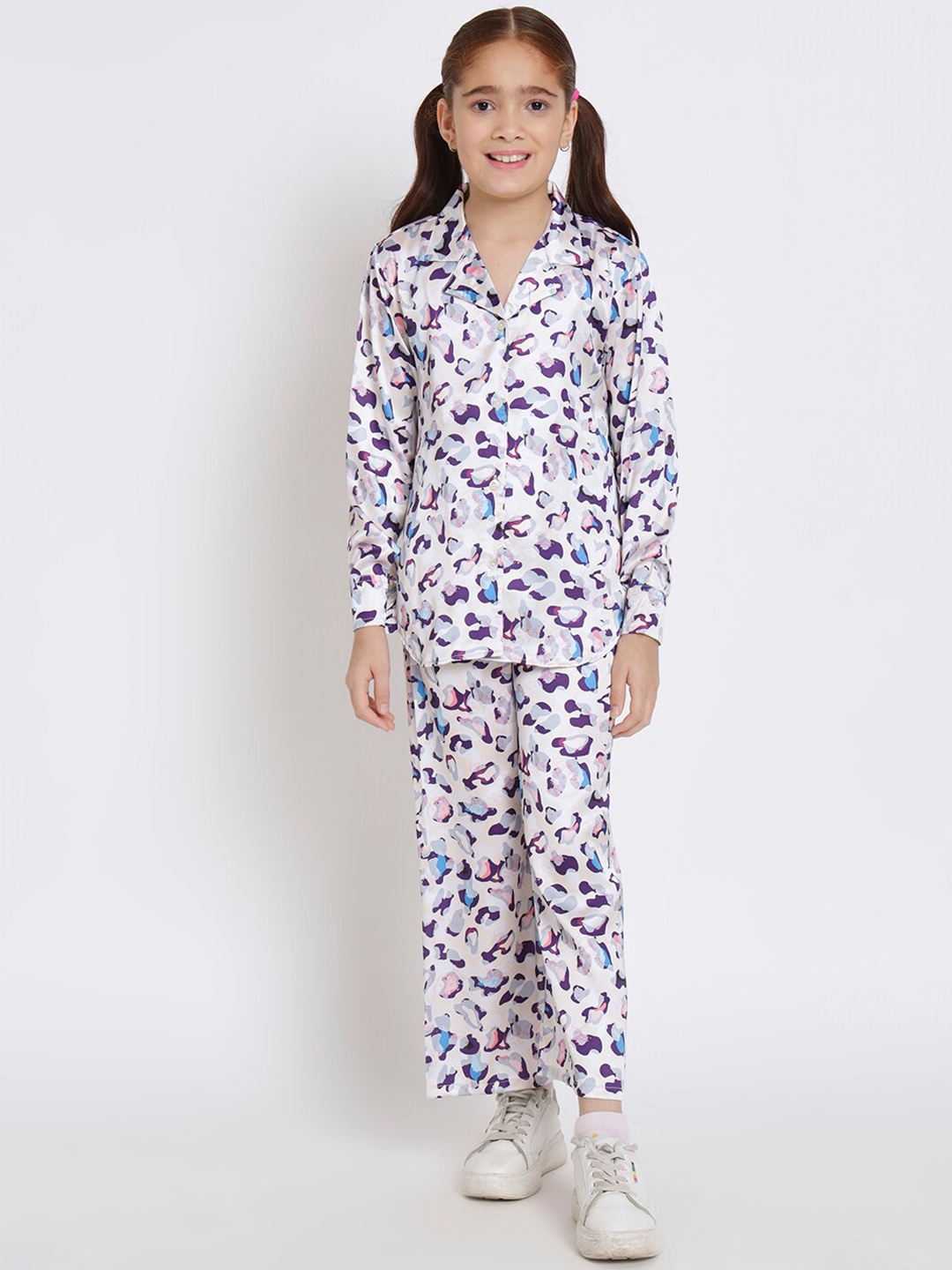 

Readiprint Girls Abstract Printed Shirt & Trouser, White