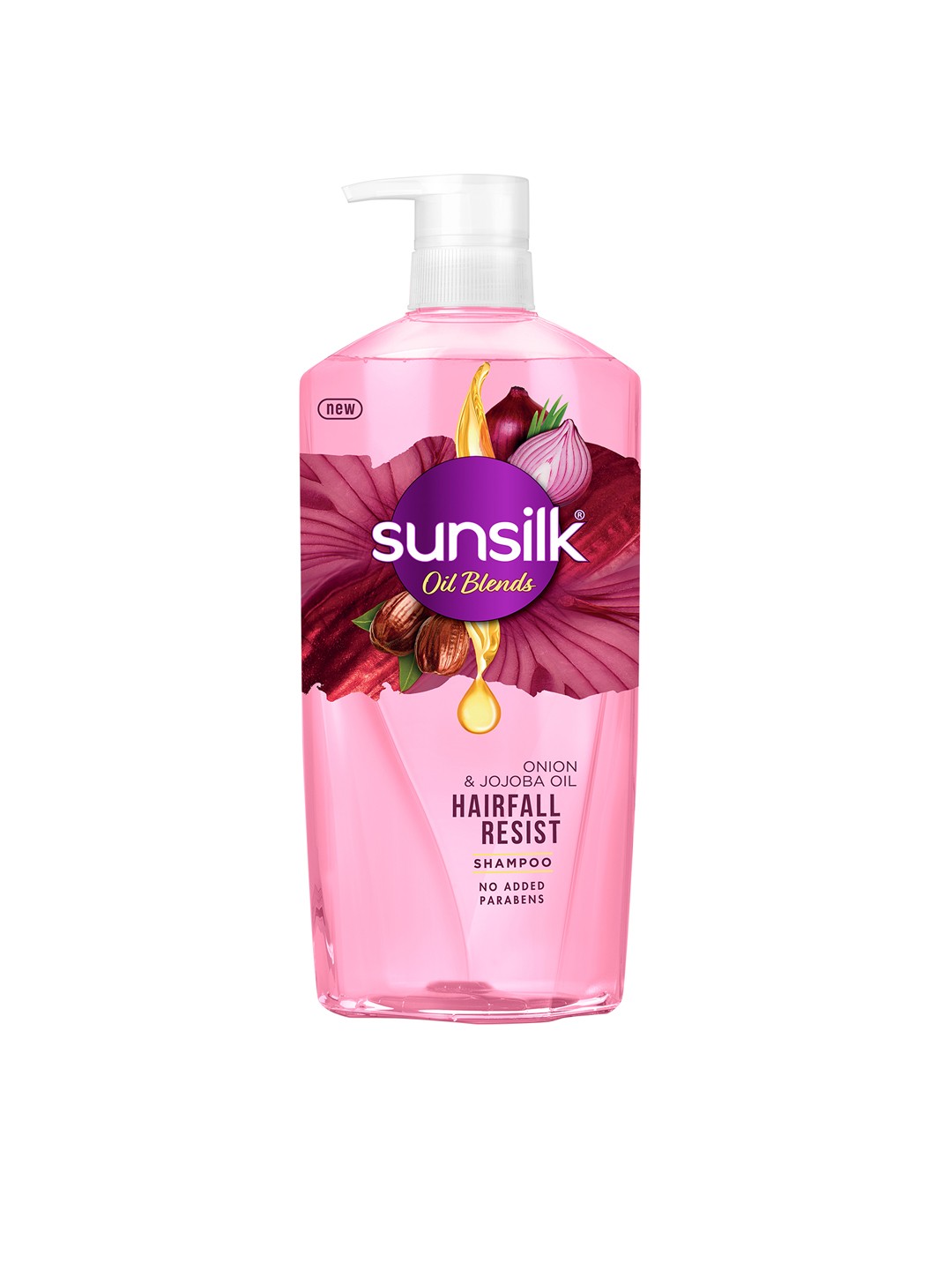 

Sunsilk Onion & Jojoba Oil Hairfall Control Shampoo For Strong & Long Hair - 700ml, Pink
