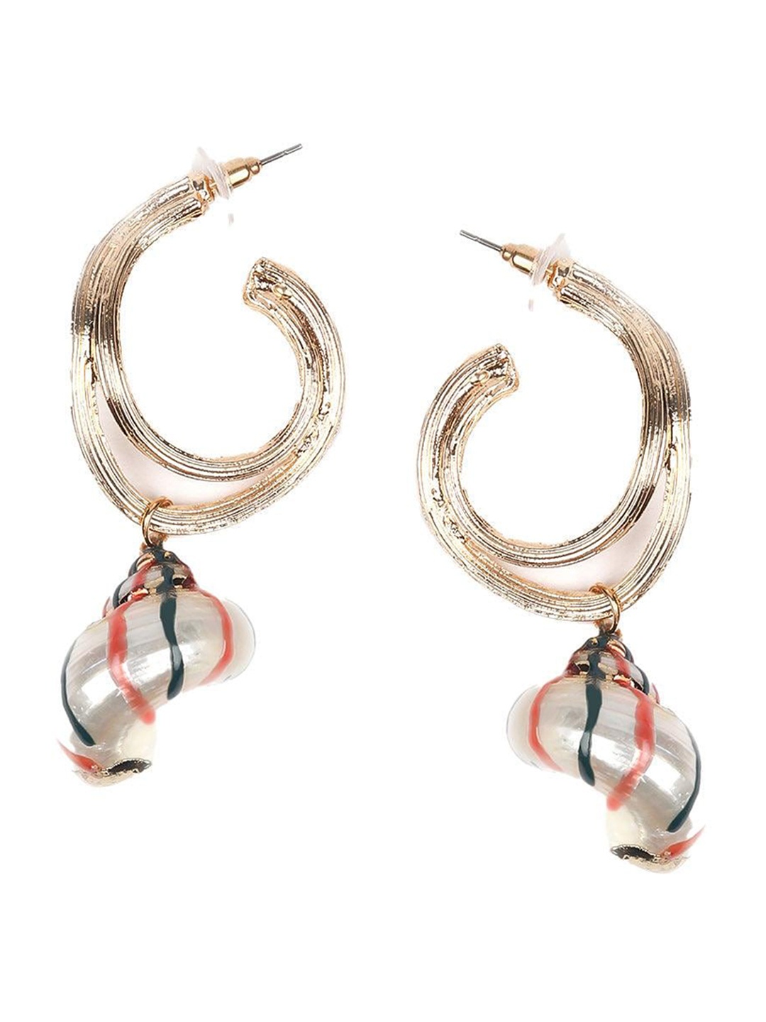 

ODETTE Contemporary Hoop Earrings, Gold