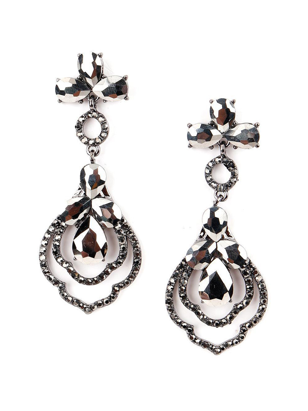 

ODETTE Contemporary Drop Earrings, Black